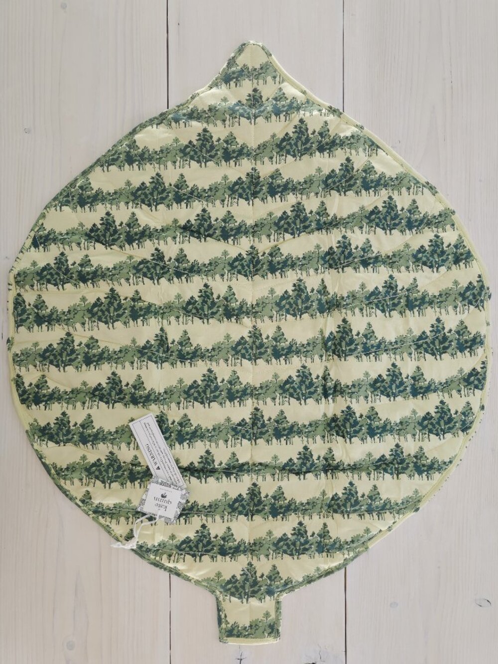 Kate Quinn Water Color Pine Leaf Blanket New with Tags